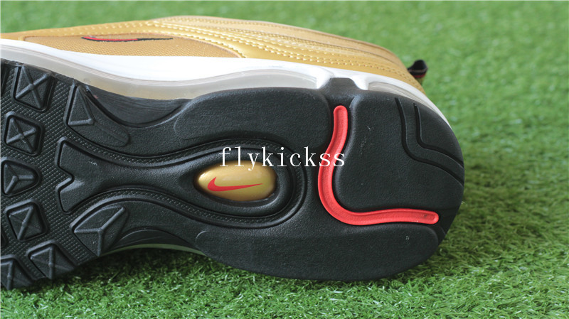 Authentic Nike Air Max 97 OG Gold Metallic Gold